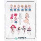 Anime Kızı Sticker Set 1 15 Parça Telefon, Tablet, Defter, Laptop Sticker