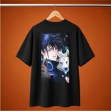 Anime Kurt Ruhlu Savasci Oversize Unisex Tisort - Siyah - XL