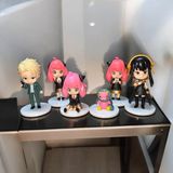 Anime Manga 6 Lı Set Anime Casus x Aile Anime Biblo Model Bebek Anime Figürleri Anime Karakterleri - Renkli