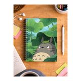 Anime Marketi A5 Studio Ghibli Temalı Spiralli Defter – Çizgili | 100 Yaprak | Siyah Çelik Spiral | Sert Kapak | Ders, Toplantı ve Günlük Kullanım
