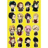 Anime Marketi My Hero Academia Sticker Seti Ajanda Telefon Laptop Sticker Seti 16 Adet