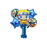 Anime Naruto 1 Yaş Doğum Günü Balon Set Naruto Konsept Doğum Günü Parti Balon Set