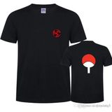 Anime Tişörtlü Naruto Kısa Kollu Tişört Bay Bayan Unisex - Siyah