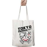 Anime Tokyo Ghoul Face Iki Taraf Kalıcı Yıkanabilir Okul Plaj Omuz Bez Çanta