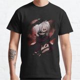 Anime Tokyo Ghoul Kaneki Ken Klasik Erkek Tişörtü MODEL6636 - Siyah