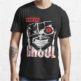 Anime Tokyo Ghoul Kaneki Ken Klasik Erkek Tişörtü MODEL785 - Siyah