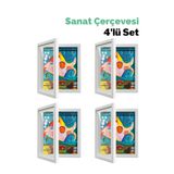 animokids Katlanır Sanat Resim Çerçevesi Mıknatıs Kapaklı Fotoğraf Çerçevesi 21X30 cm 4LÜ SET