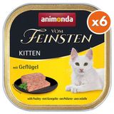 Animonda 083449 Vom Feinsten Kitten Kümes Hayvanlı 6x100 gr Yavru Kedi Yaş Maması