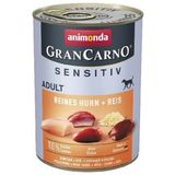 Animonda 400 gr Gran Carno Sensitive Tavuklu ve Pirinçli Yetişkin Köpek Konservesi