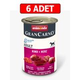 Animonda 6x400 gr Grancarno Tahılsız Sığır Etli Yürekli Köpek Konservesi