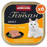 Animonda 83210 Vom Feinsten Kümes Hayvanlı ve Erişte Kedi Yaş Maması 100 Gr x 6 Adet