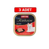 Animonda Kitten Sığır Etli Yavru Kedi Konserve Yaş Mama 3 Adet 100gr Vom Feinsten