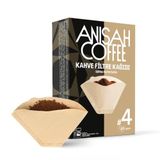 Anisah Coffee 80'li Filtre Kahve Kağıdı | Kokusuz | Kimyasalsız | Doğa Dostu | Yırtılmaz