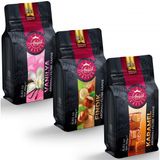 Anisah Coffee Aromalı Öğütülmüş Filtre Kahve Seti 3x250gr Karamel, Fındık, Vanilya