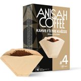 Anisah Coffee Filtre Kahve Kağıdı|80'li|Kokusuz|Kimyasalsız|Doğa Dostu|Yırtılmaz - 1 Paket