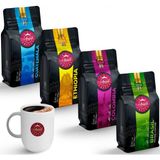Anisah Coffee Kupa Hediyeli Öğütülmüş Filtre Kahve Seti 4X250gr Guatemala, Ethiopia, Colombia, Brasil