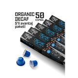Anisah Coffee Organik Decaf Kafeinsiz Kapsül Kahve | 5x10'lu | Nespresso Uyumlu | Alüminyum Kapsül