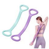 ANIS·KEAAR 2 ADET Şekil 8 Direnç Bandı - Kol, Sırt, Omuz ve Tüm Vücut Egzersizleri için Elastik Fitness Halatı | Yoga, Pilates, Fizik Tedavi ve Evde Spor Salonu Egzersizleri için Ayak, Bacak, El