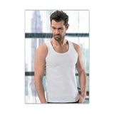 Anıt 1104 Erkek Ribana Atlet 3'Lü - Beyaz
