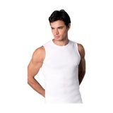 Anıt 1108 Erkek Sıfır Kol Sıfır Yaka Ribana Atlet Renkli 3'Lü - XL - Beyaz