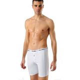 Anıt 1114 Erkek Likralı Uzun Boxer 6'Lı - Beyaz