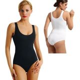 Anıt 2 Adet Anıt 4059 Likralı Bayan Geniş Askılı Body - Beyaz