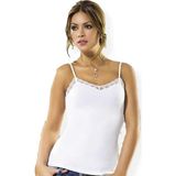 Anıt 2174 Kadın Askılı Dantelli Atlet - Beyaz