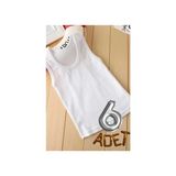 Anıt 6 Adet Penye (Cotton) Çocuk Erkek Atlet % 100 Pamuk - Beyaz