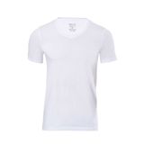 Anıt Erkek Beyaz V Yaka Kısa Kollu Modal T Shirt