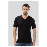Anıt Erkek Ribana V Yaka Kısa Kol Fanila Atlet 1109 - 6 Adet Siyah 2Xl