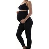 Anıt Kadın Siyah Uzun Penye Pamuklu Hamile Taytı - 3XL