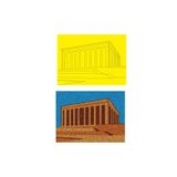 Anıtkabir, 15 Adet Büyük Boy A4, Kum Boyama Kartı Seti-Red Castle KB-RC-152