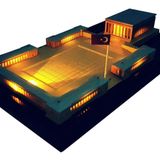 Anıtkabir Maketi Monte LED Işıklı 1/800 Ölçekli 29x17x7 Cm