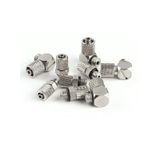 ANIUBI 10 ADET OD 4/6 mm Hortum Tüpü M5/M6 Erkek Dişli Mikro Pnömatik Hızlı Bükümlü Bağlantı Elemanları Dirsek/Düz Hızlı Bağlantı Elemanı Bağlayıcı (Renk: PL6-M6)