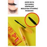 ANJO PROFESSIONAL Vitamin E Destekli Güçlü Sabitleme & Kıvırma Besleyici Suya Dayanıklı Kore Maskara 12g - Ikore