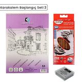 Anka Art Karakalem Başlangıç Seti 3 K-3