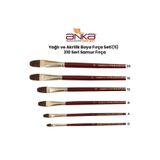 Anka Art Yağlı Ve Akrilik Boya Fırça Seti (5) 310 Seri Samur Fırça