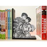 Anka Atolye Berserk Guts Ve Casca Kitaplık Desteği | Anime 3D Baskı Ev Dekoru Kitap Tutucu (18 x 14 x 8cm)