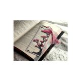 Anka Atolye Sakura Çerçeveli 3D Baskı Kitap Ayracı – Anime - Asya Temalı Kiraz Çiçeği Desenli Ayraç