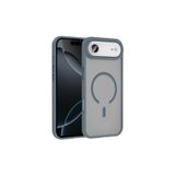 anka cep cep telefonu aksesuarları Apple iPhone 17 Air ile Uyumlu Mat Yüzey MagSafe Şarj Özellikli Silikon Kılıf - Gri, Zr-Sio-iPhone 17 Air