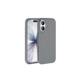 anka cep cep telefonu aksesuarları Apple iPhone 17 ile Uyumlu MagSafe Şarj Özellikli Metal Kamera Çerçeveli Silikon Kılıf - Titanyum Gri, Zr-Edi-iPhone 17