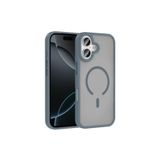 anka cep cep telefonu aksesuarları Apple iPhone 17 ile Uyumlu Mat Yüzey MagSafe Şarj Özellikli Silikon Kılıf - Gri, Zr-Sio-iPhone 17