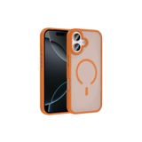 anka cep cep telefonu aksesuarları Apple iPhone 17 ile Uyumlu Mgsafe Şarj Özellikli Mat Turuncu Kılıf, Zr-Sio-iPhone 17