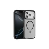 anka cep cep telefonu aksesuarları Apple iPhone 17 Pro ile Uyumlu MagSafe Şarj Özellikli Mat Siyah Silikon Kılıf, Zr-Sio-iPhone 17 Pro