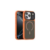 anka cep cep telefonu aksesuarları Apple iPhone 17 Pro ile Uyumlu Mat Turuncu Wireless Şarj Özellikli MagSafe Kılıf, Zr-Flet-iPhone 17 Pro