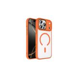 anka cep cep telefonu aksesuarları Apple iPhone 17 Pro ile Uyumlu Wireless Şarj Özellikli Krom MagSafe Silikon Kılıf Turuncu, Zr-Krom-iPhone 17 Pro