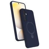 anka cep cep telefonu aksesuarları Galaxy A55 5G ile Uyumlu Regal Mgsafe Standlı Silikon Kapak Lacivert, Regal-Samsung A55 5G