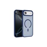 anka cep cep telefonu aksesuarları iPhone 17 Air ile Uyumlu Lacivert Mat Mgsafe Şarj Özellikli Kılıf, Zr-Sio-iPhone 17 Air