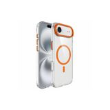 Anka Cep Cep Telefonu Aksesuarları iPhone 17 Air ile uyumlu M-safe Şarj Özellikli Airbagli Kamera Standlı Azor Kapak Turuncu, ZR-Azor-iPhone 17 Air Kılıf