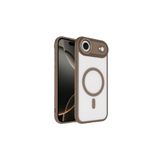 anka cep cep telefonu aksesuarları iPhone 17 Air ile Uyumlu Wireless Şarj Özellikli Krom MagSafe Silikon Kılıf Desert Gold, Zr-Krom-iPhone 17 Air